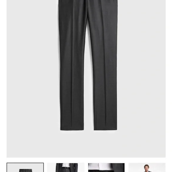 John Varvatos Charcoal Gray Suit Jacket